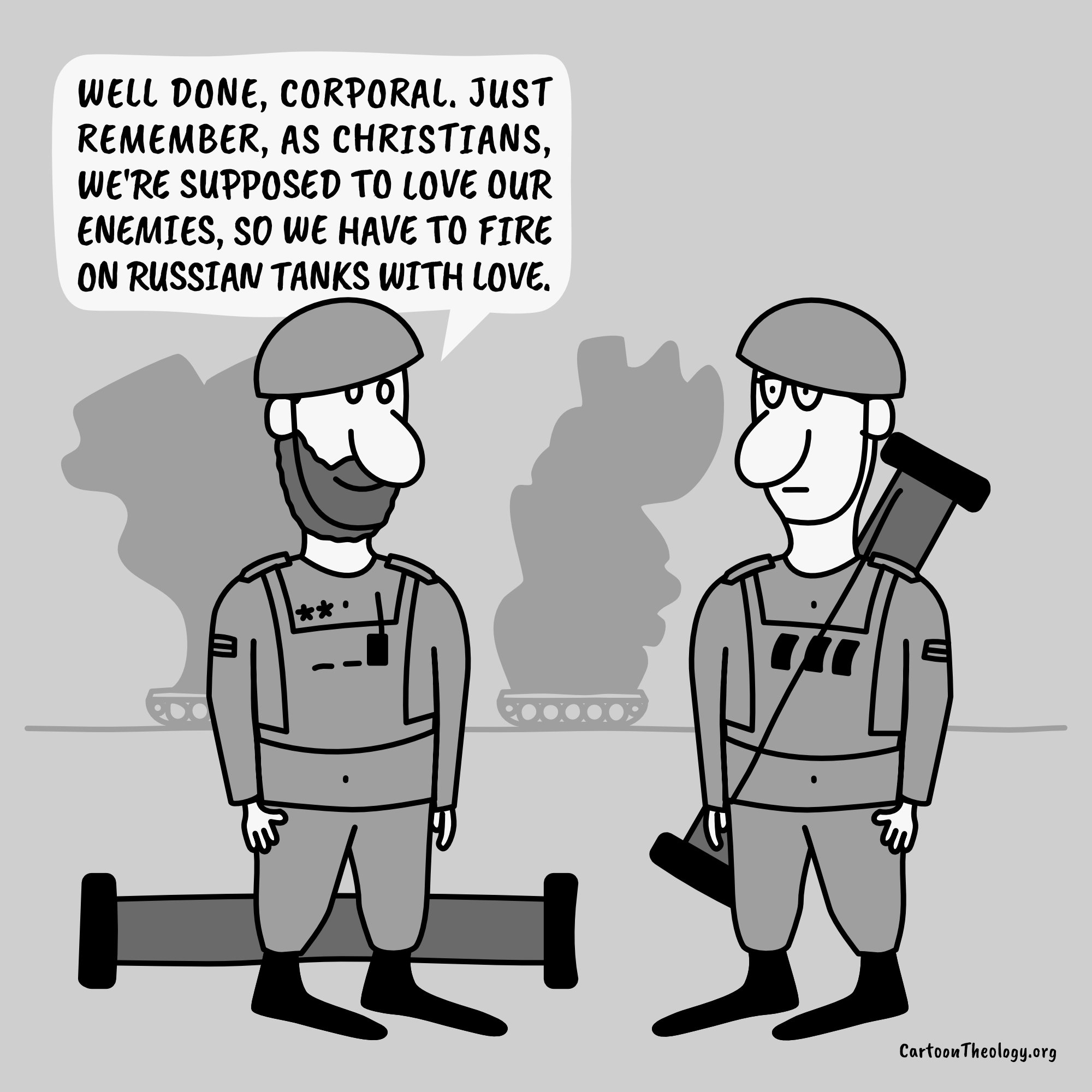 Well Done, Corporal – Cartoon Theology